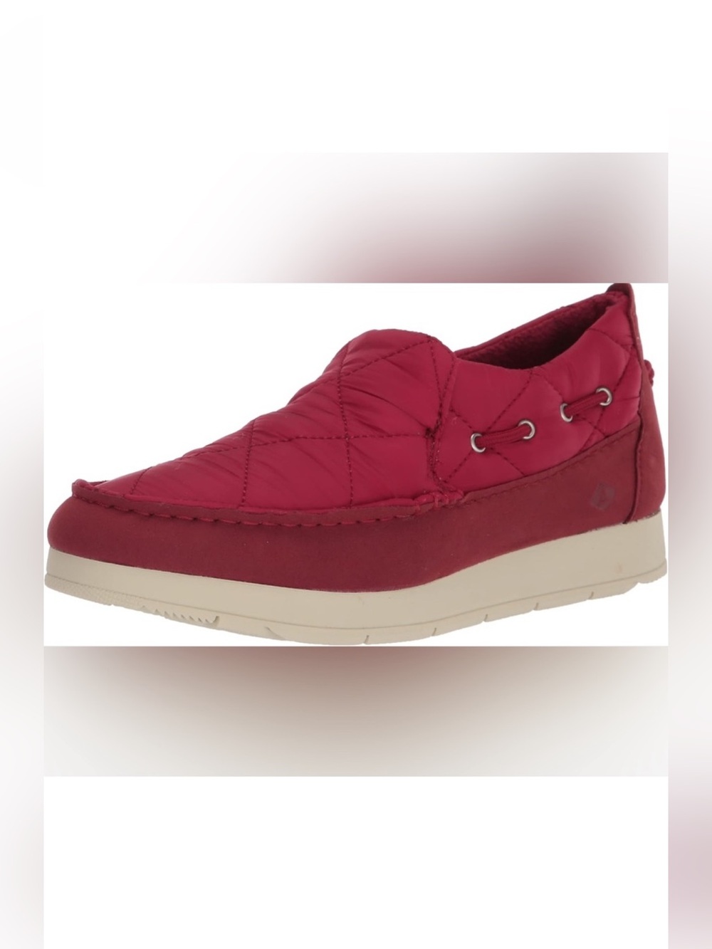 Sperry Moc-Sider Quilted Nylon Slip-On shoes.